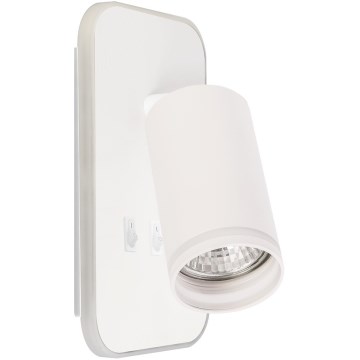 LED seina spottvalgusti PIPE 1xGU10/10W/230V + LED/6W valge