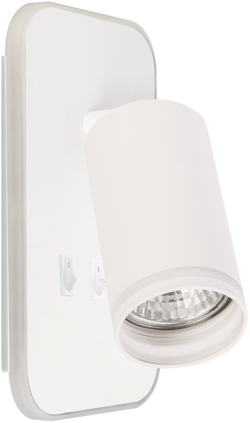 LED seina spottvalgusti PIPE 1xGU10/10W/230V + LED/6W valge
