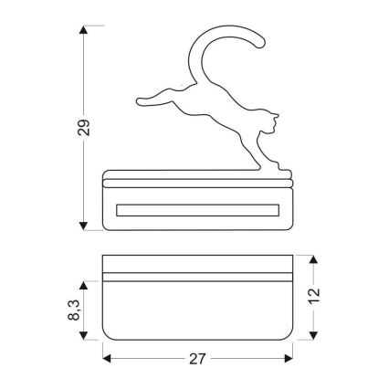 LED Seinalamp lastele koos riiuliga JUMPING CAT LED/5W/230V - FSC sertifitseeritud