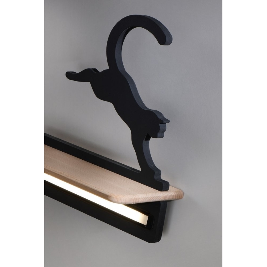 LED Seinalamp lastele koos riiuliga JUMPING CAT LED/5W/230V - FSC sertifitseeritud