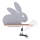 LED Seinalamp lastele koos riiuliga RABBIT LED/4W/230V hall/valge/puit
