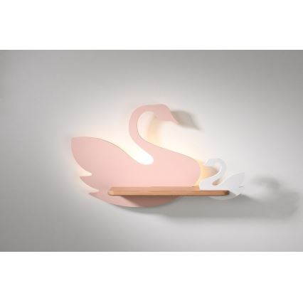 LED Seinalamp lastele koos riiuliga SWAN LED/5W/230V