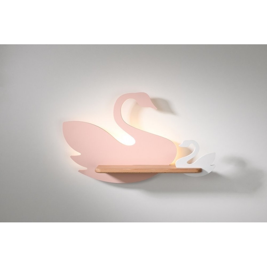 LED Seinalamp lastele koos riiuliga SWAN LED/5W/230V