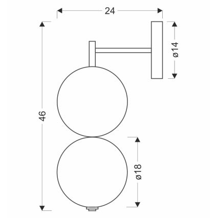 LED-seinalamp PLAYA LED/10W/230V, must