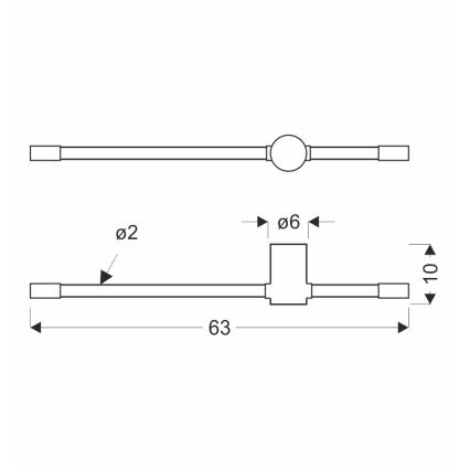 LED Seinale lamp BATUTA LED/14W/230V kuld