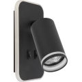 LED seinale paigaldatav suunavalgusti PIPE 1xGU10/10W/230V + LED/6W must