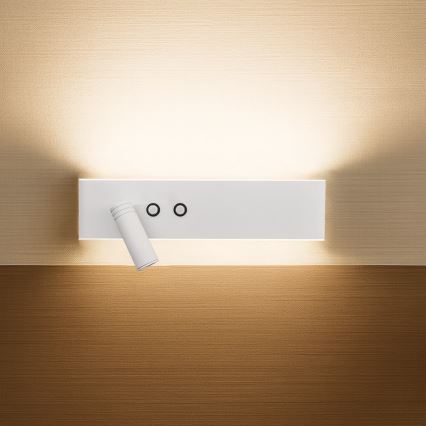 LED seinapunktvalgusti RESORT LED/10W/230V + LED/3W valge, vasakpoolne