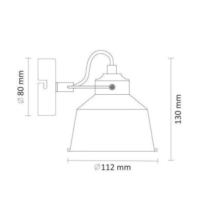 LED Seinavalgusti 1xE14/8W/230V