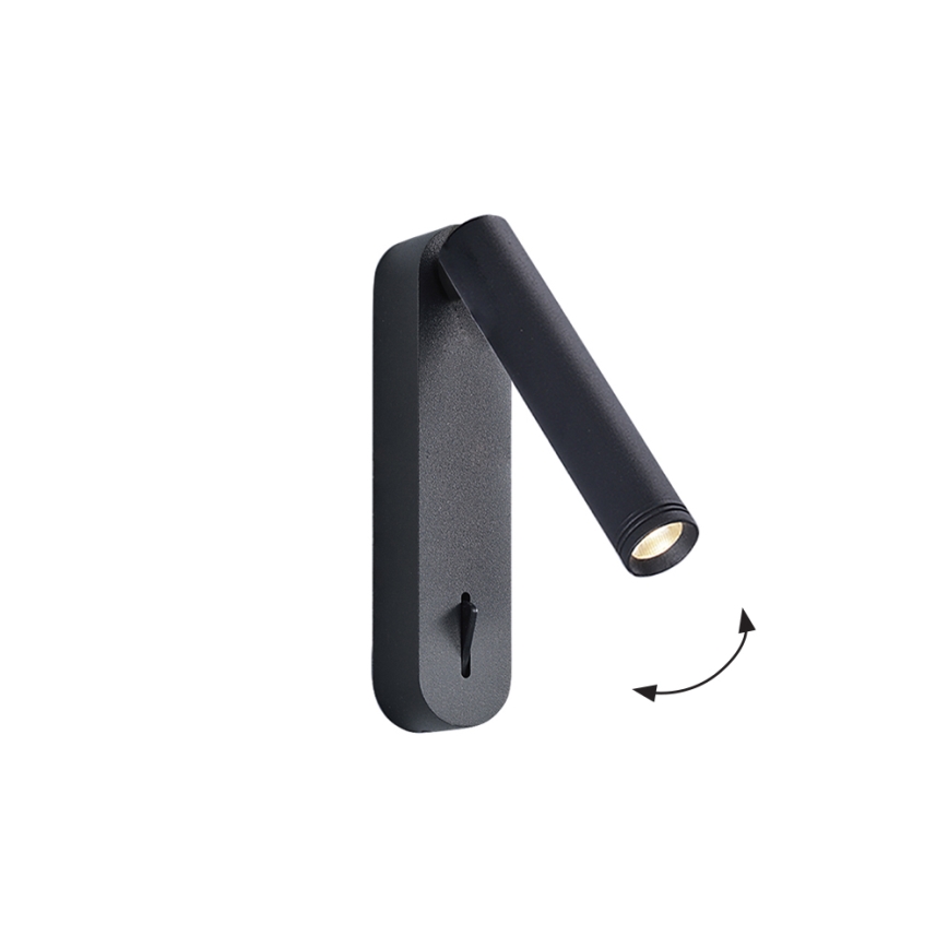 LED-seinavalgusti ABRIEL LED/6W/230V must