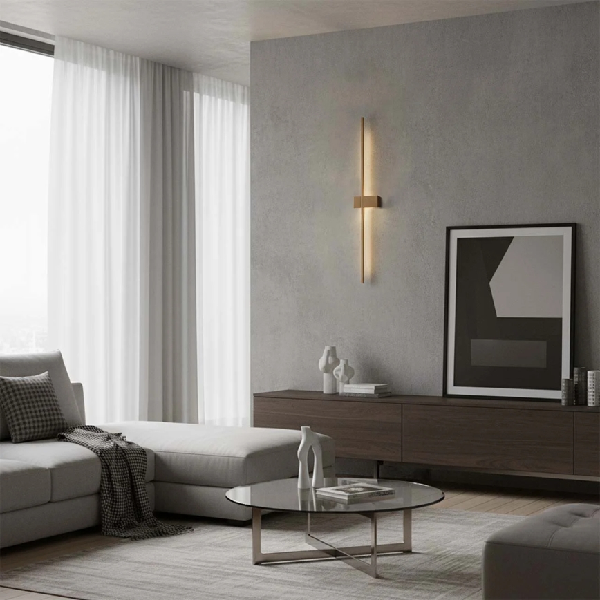 LED seinavalgusti AISHA LED/12W/230V 4000K 80 cm kuldne