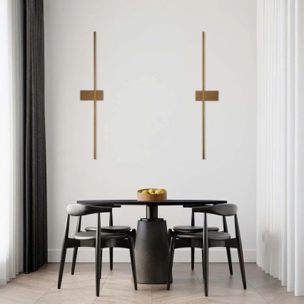 LED seinavalgusti AISHA LED/12W/230V 4000K 80 cm kuldne