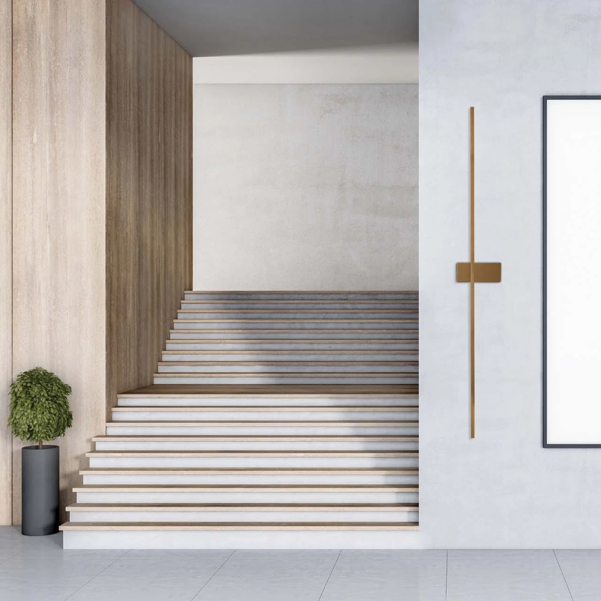 LED seinavalgusti AISHA LED/20W/230V 4000K 120 cm kuldne