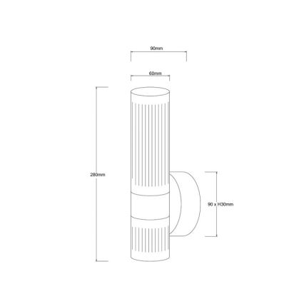 LED-seinavalgusti AMBIENTE LED/6W/230V 3000/4000/6000K kuldne