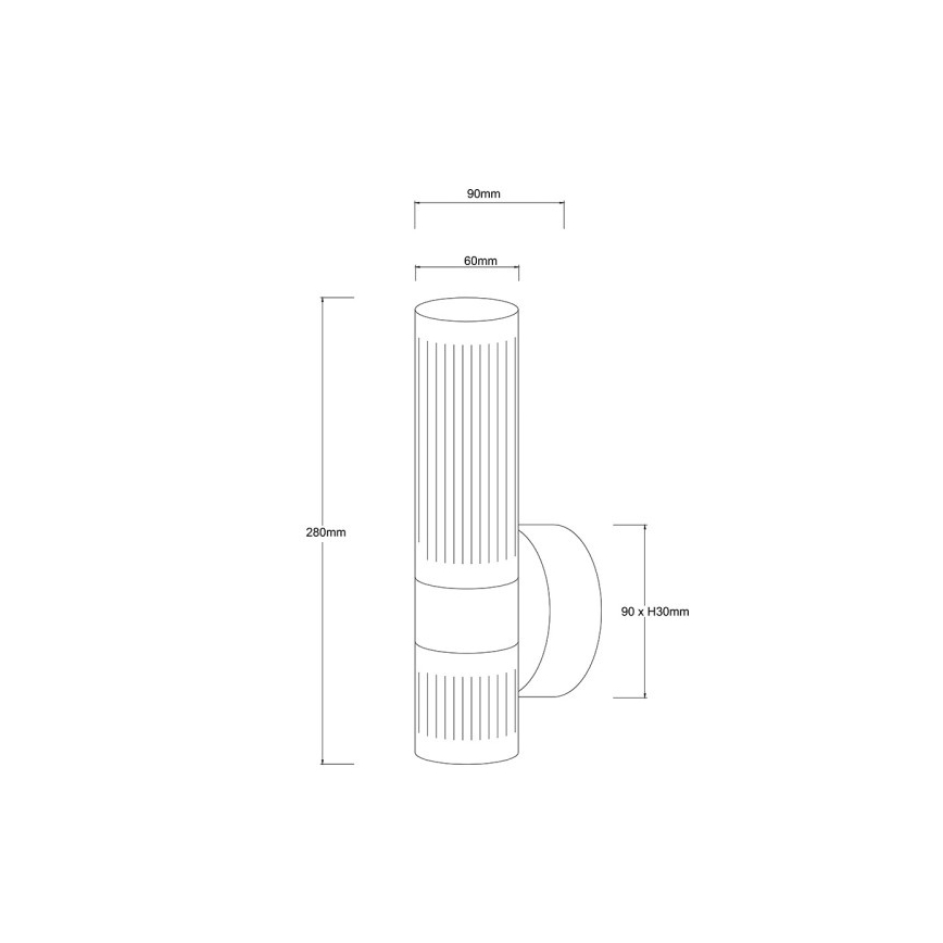 LED-seinavalgusti AMBIENTE LED/6W/230V 3000/4000/6000K kuldne