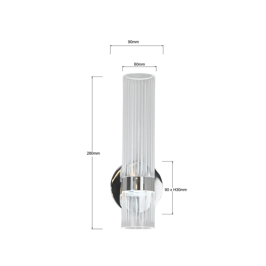 LED seinavalgusti AMBIENTE LED/6W/230V 3000/4000/6000K läikiv kroom