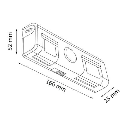 LED Seinavalgusti anduriga LED/3xAA/4,5V