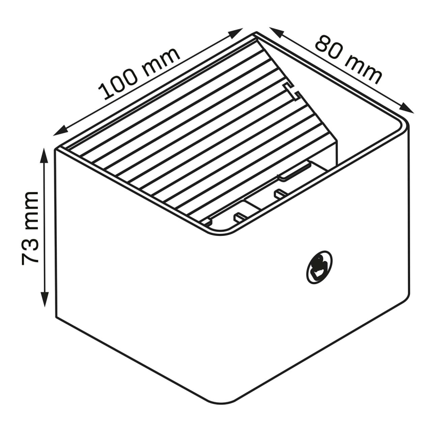 LED Hämardatav sein puutetundlik valgusti anduriga MIRI LED/2,5W/3,7V 3000/4000/6400K 4000 mAh valge