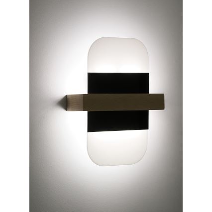 LED Seinavalgusti APRIL LED/6W/230V valge/must
