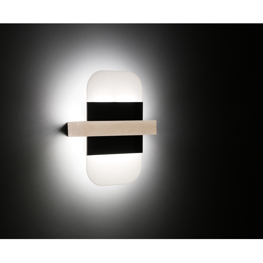 LED Seinavalgusti APRIL LED/6W/230V valge/must