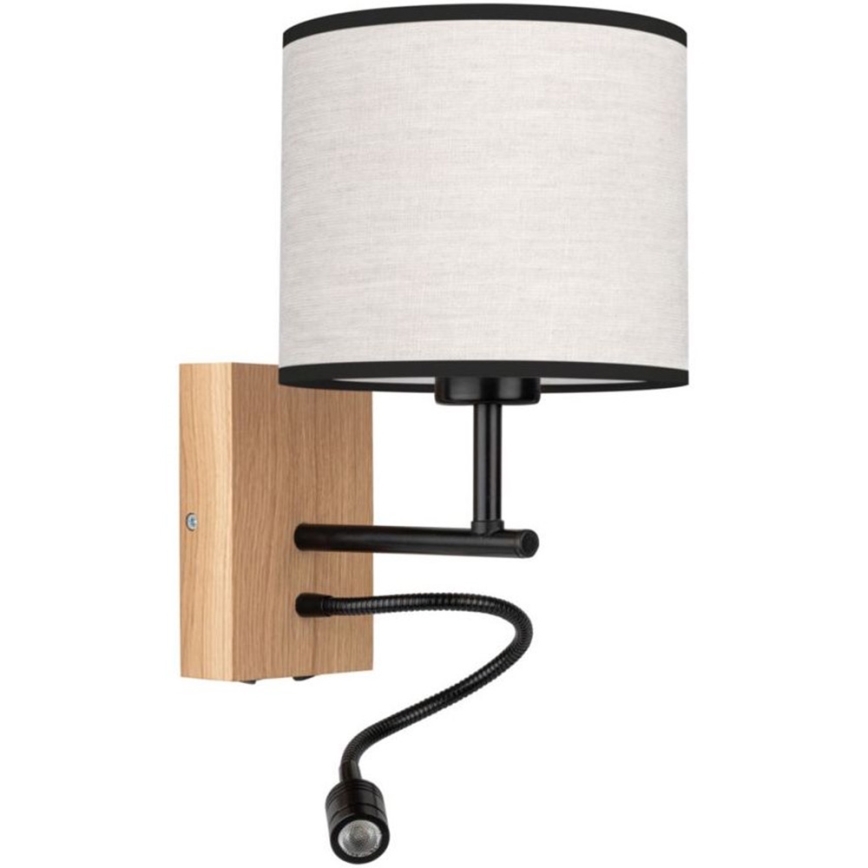 LED Seinavalgusti BOHO 1xE27/25W/230V + LED/1W/230V tamm