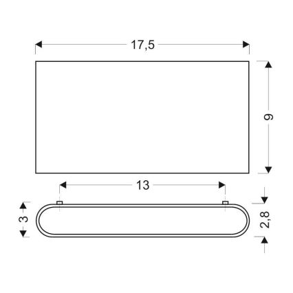 LED Seinavalgusti CARLI 2xLED/10W/230V