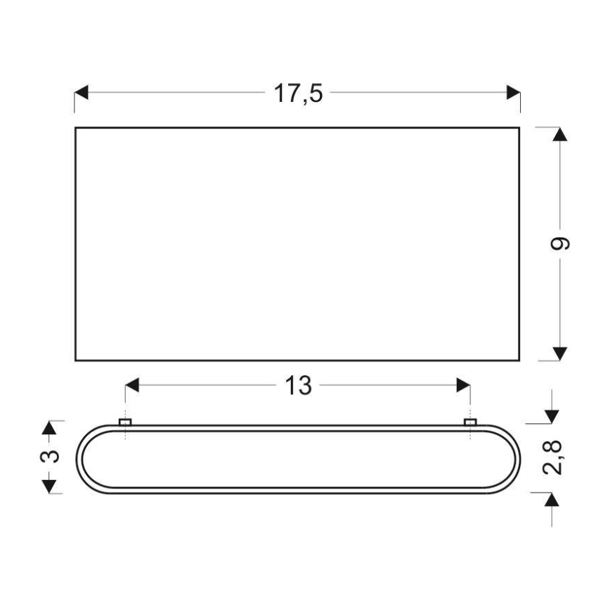 LED Seinavalgusti CARLI 2xLED/10W/230V