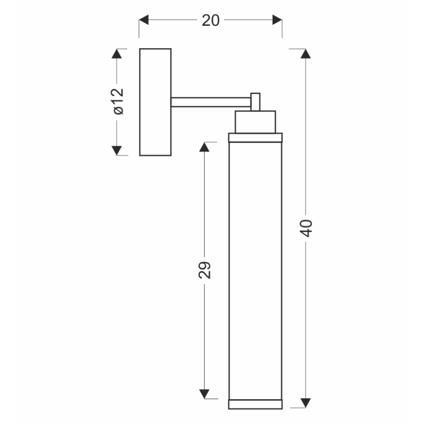 LED seinavalgusti CORTE LED/10W/230V must