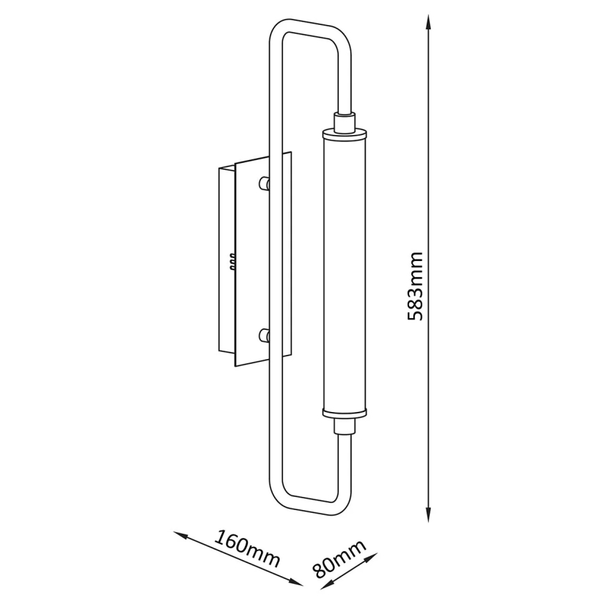 LED Seinavalgusti FELICJA LED/14W/230V 4000K must