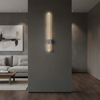 LED seinavalgusti FLORENTYNA LED/24W/230V 4000K must/valge