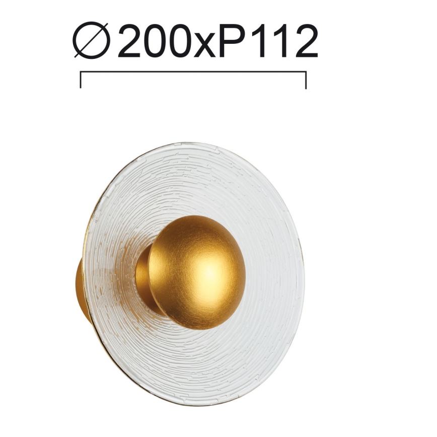 LED-seinavalgusti GLAMOUR LED/9W/230V kuldne