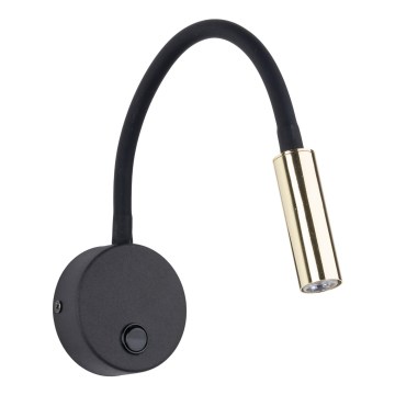 LED Seinavalgusti LAGOS 1xG9/3W/230V 4000K must/kuldne