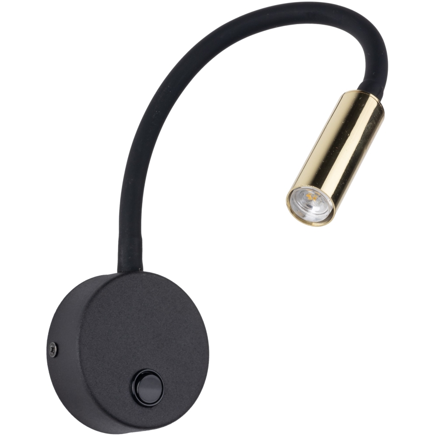 LED Seinavalgusti LAGOS 1xG9/3W/230V 4000K must/kuldne