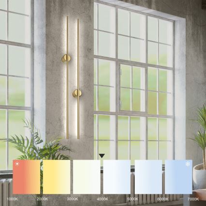 LED seinavalgusti LANA LED/12W/230V 4000K matt-kuldne