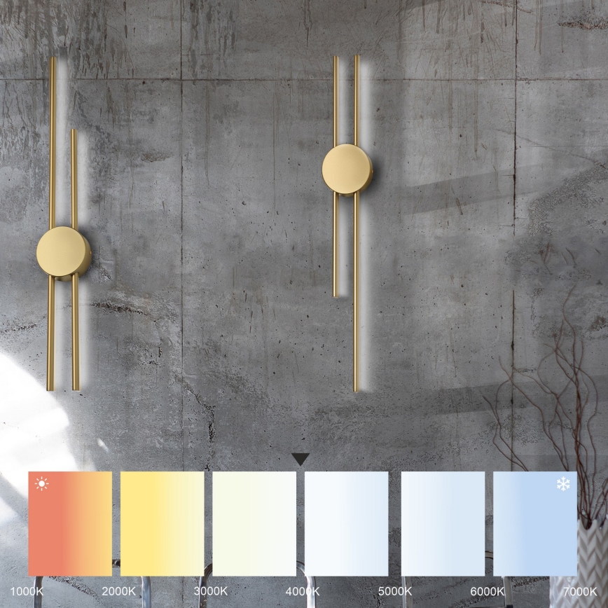 LED-seinavalgusti LANA LED/15W/230V 4000K matt kuldne