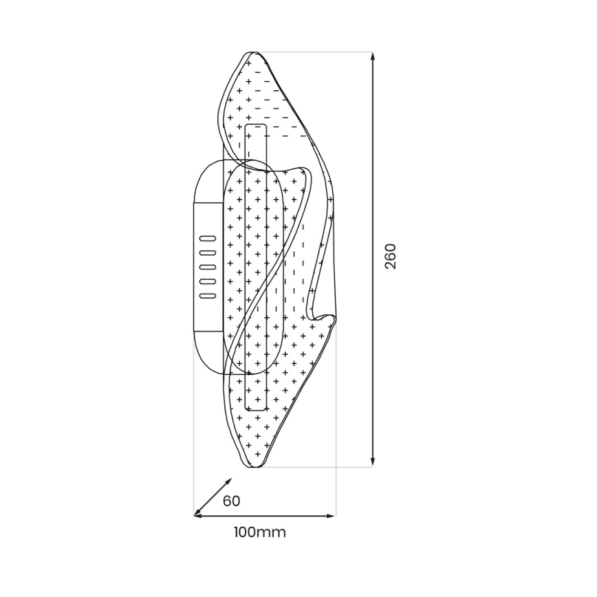 LED Seinavalgusti LARGO LED/8W/230V kuldne