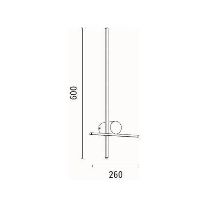 LED Seinavalgusti LED/12W/230V 3000K