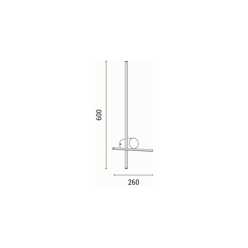 LED Seinavalgusti LED/12W/230V 3000K