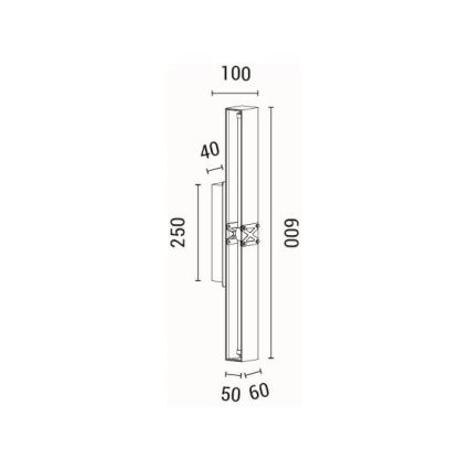 LED Seinavalgusti LED/13W/230V 3000K