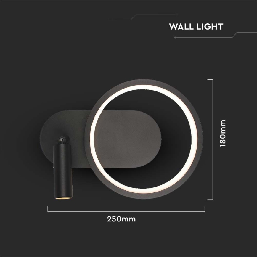 LED Seinavalgusti LED/14W/230V 3000K must