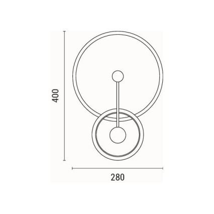 LED Seinavalgusti LED/15W/230V 3000K
