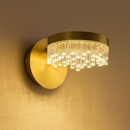 LED-seinavalgusti LED/4W/230V kuldne