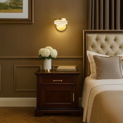 LED-seinavalgusti LED/4W/230V kuldne