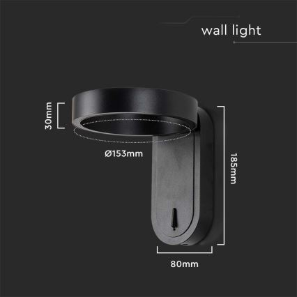 LED Seinavalgusti LED/5W/230V 3000K/4000K must