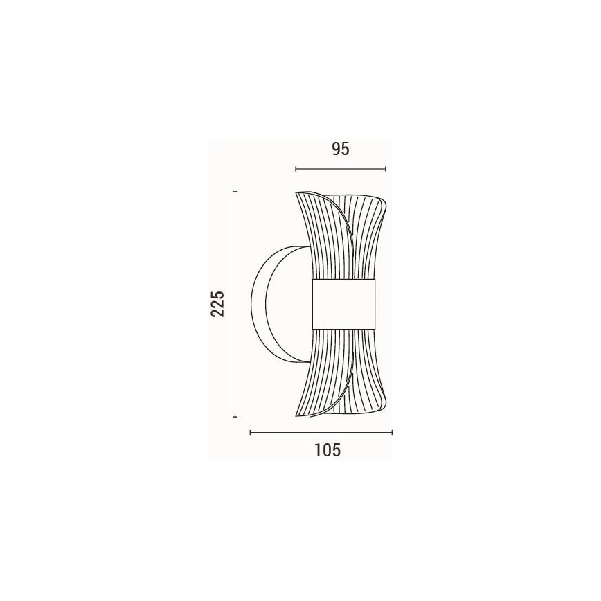 LED Seinavalgusti LED/8W/230V 3000K