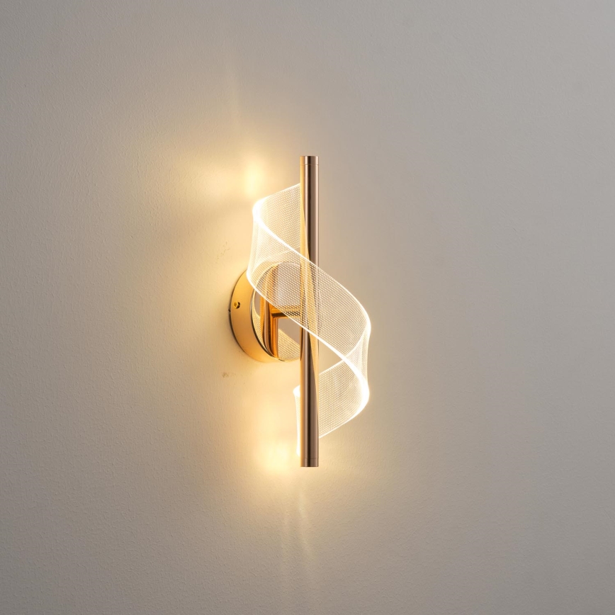 LED Seinavalgusti LED/8W/230V 3000K kuldne