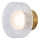 LED Seinavalgusti LED/8W/230V 3000K kuldne/läbipaistev
