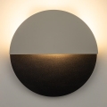 LED Seinavalgusti LUNA LED/7W/230V d. 26 cm must/beež