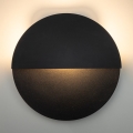 LED Seinavalgusti LUNA LED/7W/230V d. 26 cm must