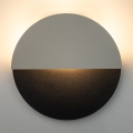 LED Seinavalgusti LUNA LED/7W/230V d. 36 cm must/beež