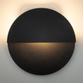 LED Seinavalgusti LUNA LED/7W/230V d. 36 cm must